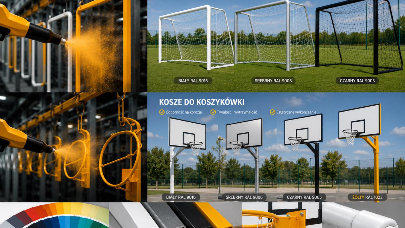 Farba proszkowa do Koszy do Koszykówki